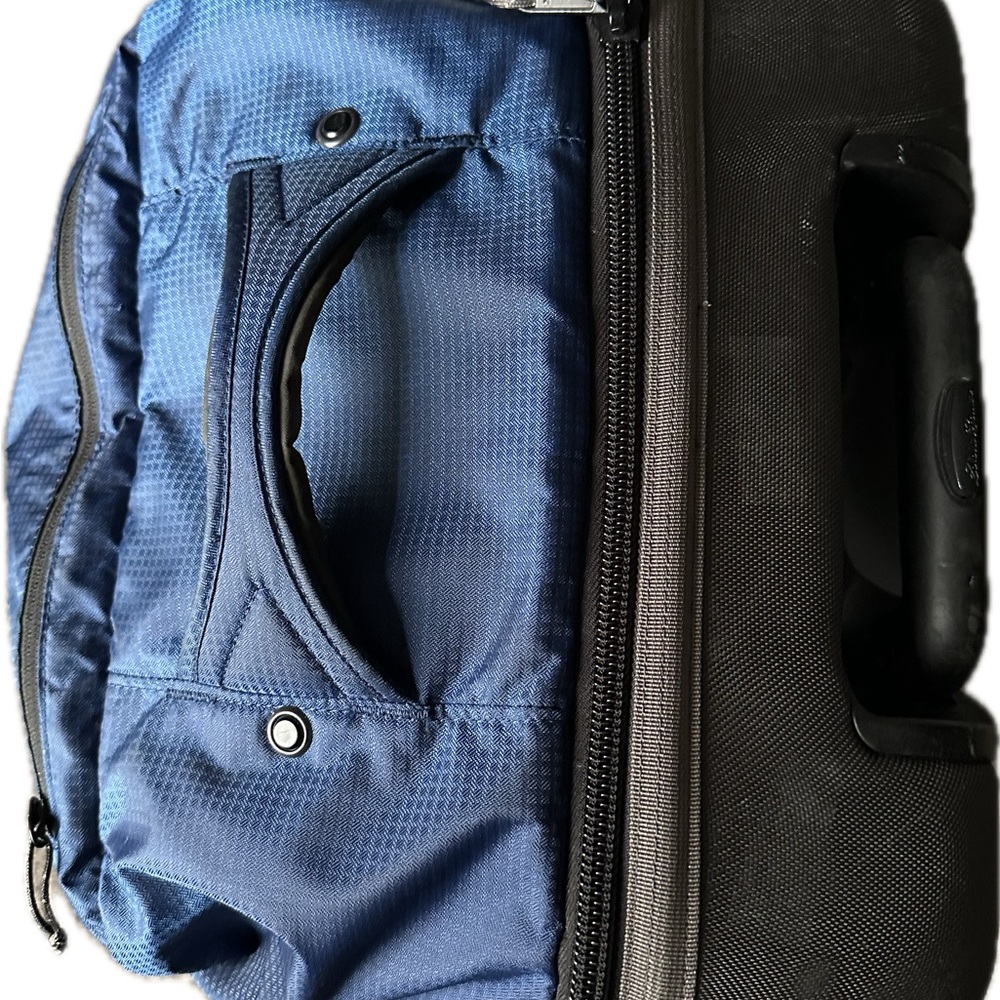 Eddie Bauer Blue and Black Travel Bags Durable and Versatile
